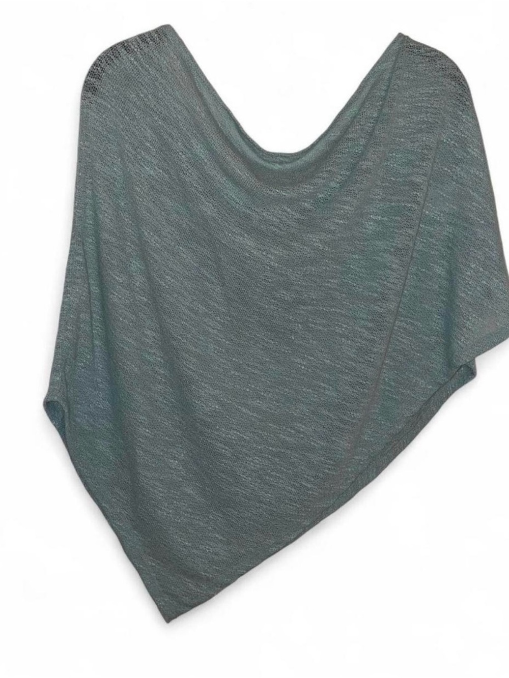 Sage green teal boho indie y2k style poncho in size large. New